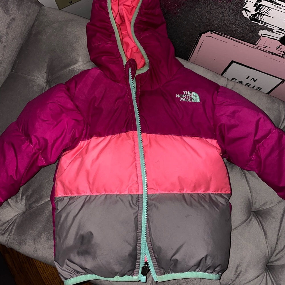 Reversible north face coat